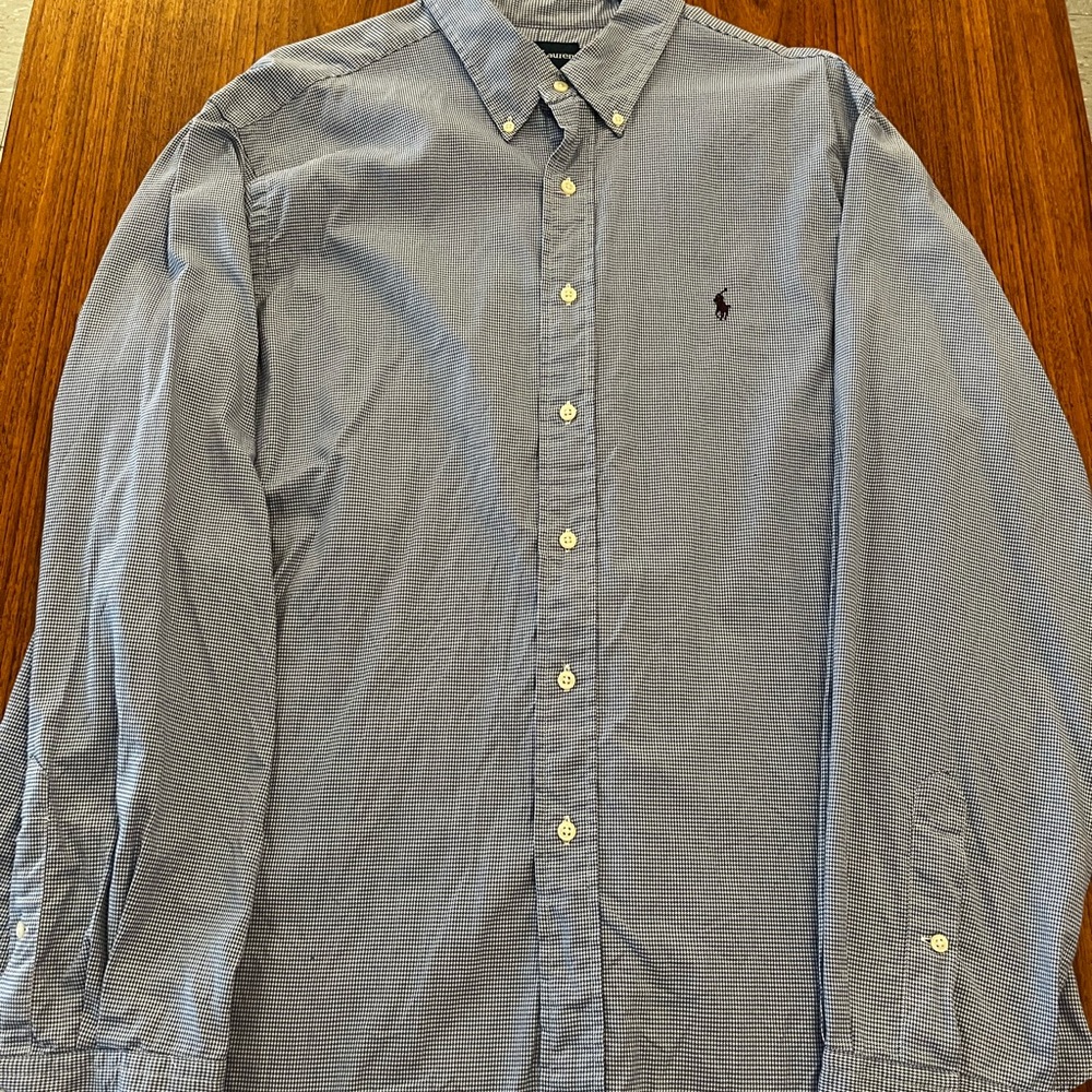 Ralph Lauren Blue Casual Button Down Shirt